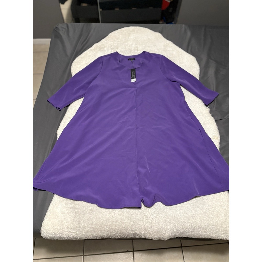 New Lane bryant Purple swing Dress Flutter Sleeve 18 20 Career Cocktail Chic Wow